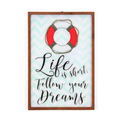 Décoration murale "life is short"