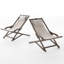 Chaise longue pliante avec coussin Suzetta