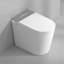 Toilette compacte compacte avec siège de bidet intégré, conception sans réservoir moderne avec profondeur de 23,25 po, chasse automatique à ouverture automatique, siège chauffant, séchoir à air chaud instantané pour les petites salles de bain, blanc