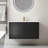 Mid-Century Modern Wall-Mounted Vanity With Soft-Close Drawers & Ceramic Sink-1786161055