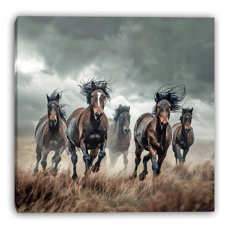 Art mural sur toile tempête tempête, L 40 po x H 40 po x P 1,5 po