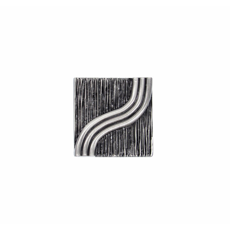 Poignée carrée surdimensionnée 5/4, Nickel satiné ox