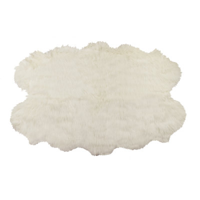 Tapis blanc Laperle Quattro