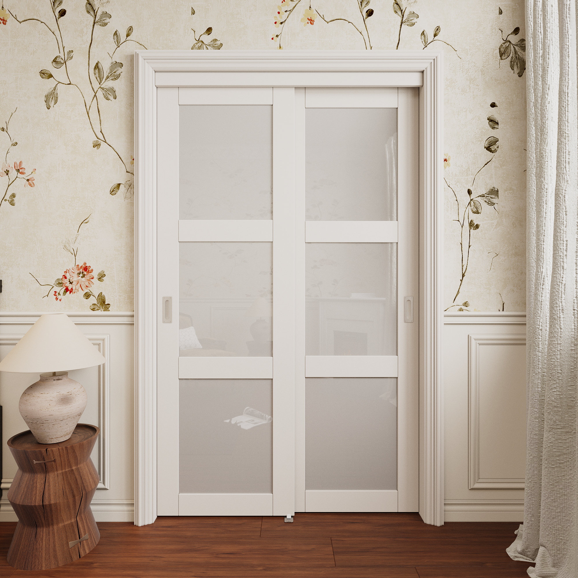 Home Worthy 80 Solid Manufactured Wood Glass Sliding Closet Doors home-worthy-80-solid-manufactured-wood-glass-sliding-closet-doors