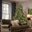 Arbre de Noël artificiel 7,5 pi pré-éclairé, feuillage mélangé PE / PVC, 2441 pointes de branches, 850 lumières UL, branches articulées, base large et support en métal stable-1118126995