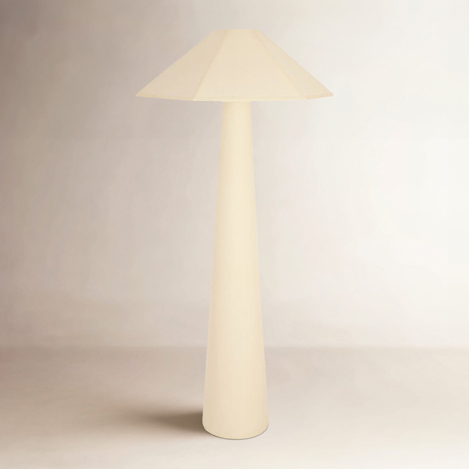 Petrus 49" Floor Lamp, Cream, Cream
