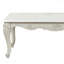 Table basse en bois de style traditionnel avec finition argentée