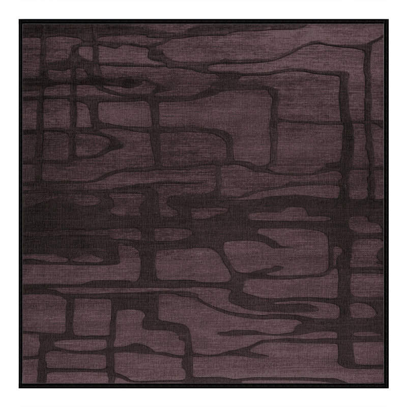 Tapis noir lavable à la machine, Carré 8 pi