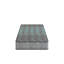 Matelas simple de 7 po en mousse grise et bleue, confort moyen, idéal pour les lits d'invités, avec des couches de confort en relief, une structure-821921518