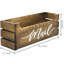 Emmie-May MAIL Wood Holder Paper Organiser-1871101941