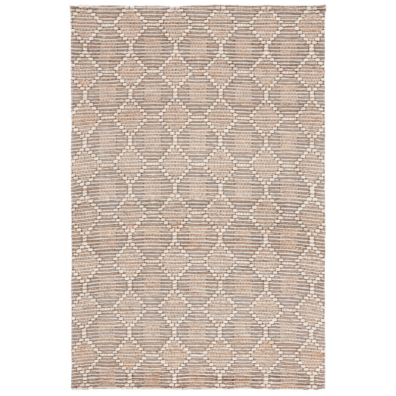 Ferney Flatweave Wool, Jute, & Cotton Geometric Rug, Rectangle 8' x 10'
