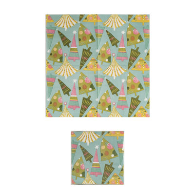 Serviettes festives en papier pour arbre de Noël