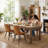 Modern Dining Chairs Faux Leather Upholstered Kitchen Chairs Side Chair With Metal Legs-51228643