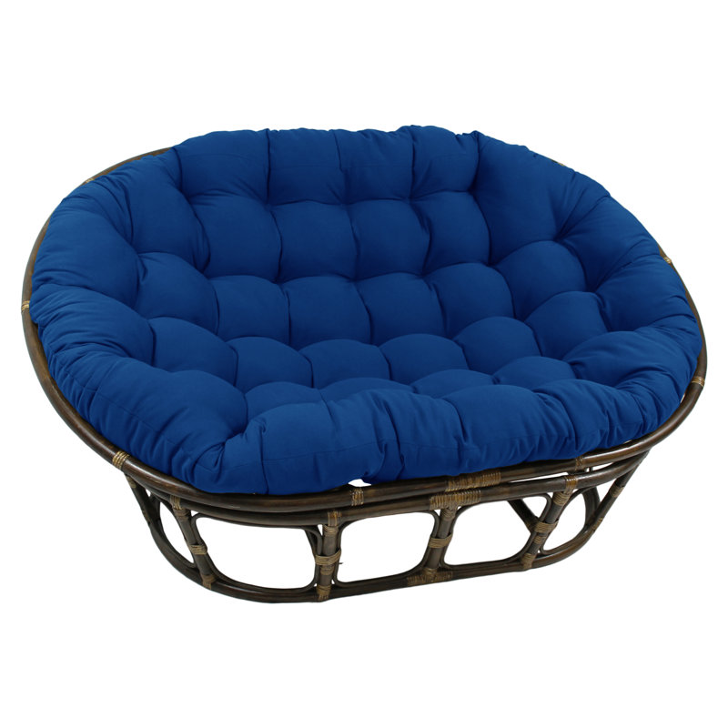 Outdoor 8'' Papasan Seat Cushion, Royal Blue