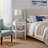 White 1-Drawer Nightstand-1853660475
