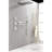Brushed Nickel Shower With 3 Body Sprays & Handheld, Wall Mounted For Relaxing Bathrooms Waterfall Shower, Handheld In Bathroom