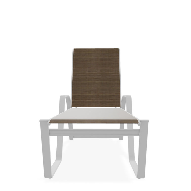 Holna Outdoor Rust-Resistant Metal Chaise Lounge