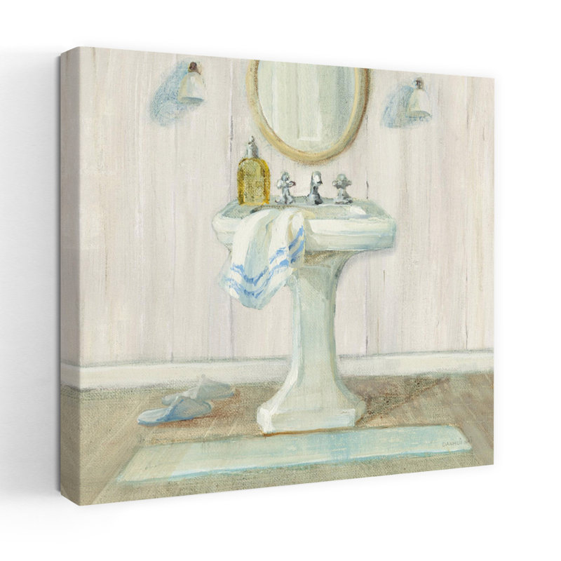 Art contemporain pour salle de bain, H 32 po x l 32 po