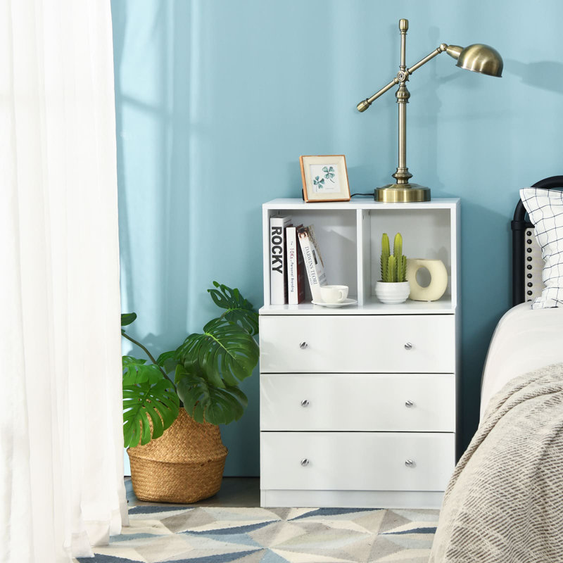 60cm W 3 - Drawer Chest of Drawers, White
