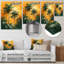 «Green Orange Palm Trees Swaying II - Palms & Palm Trees», reproduction d'art mural-2090328944-2090328843
