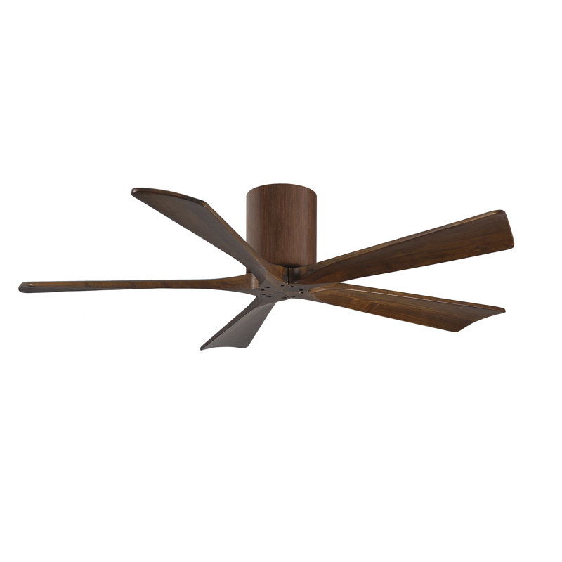 Ventilateur à pales encastré 5 pales Irene, Noyer, 52", Ton noyer