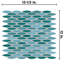 Pescado 1" x 2" Porcelain Mosaic Wall & Floor Tile-36953566