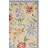 Papillon Hand Hooked Wool Pile Floral Rug-1188038012