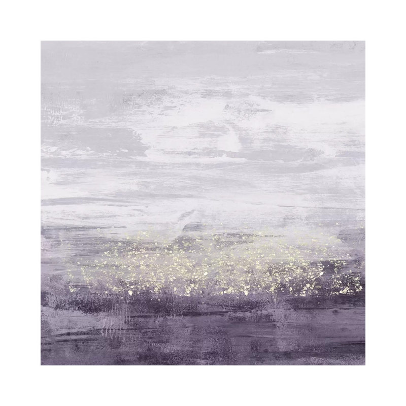 Amethyst Glitter II by Jennifer Goldberger - Wrapped Canvas Painting, 45.72 cm H x 45.72 cm W x 1.91 cm D
