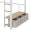 Lit mezzanine double avec bureau intégré et éclairage DEL-1872012928