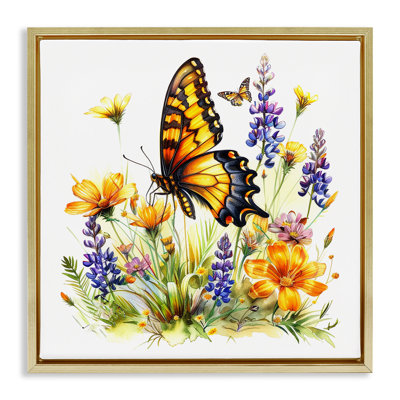  "Butterfly Wings", art mural sur toile flottante par LSR Design Studio