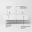 Ensemble de meuble-lavabo double mural 80 "Geneva-87285975-112899583