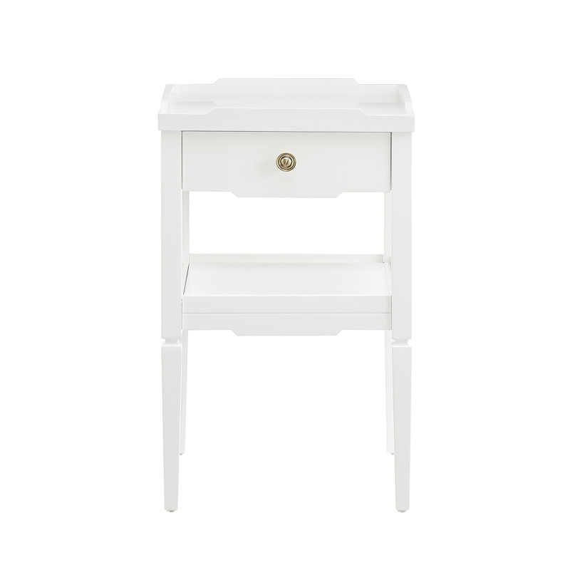 Table de chevet 1 tiroir, Blanc