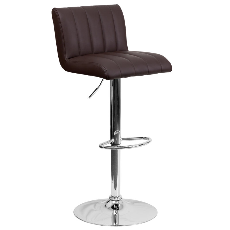 Tabouret de bar à hauteur réglable Winnols, Brun
