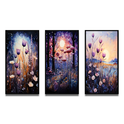 " Purple Thistle Symphony " 3 - Pieces