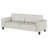 Evoke Greige Upholstered Tufted Sofa
