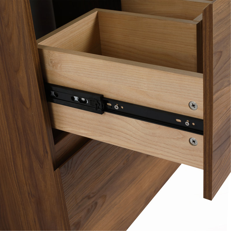 Armoire de salle de bain sophistiquée avec deux tiroirs pour un rangement amélioré