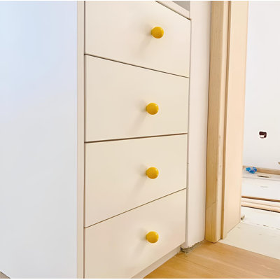 Boutons en céramique de couleur bonbon, poignées d'armoire à un trou