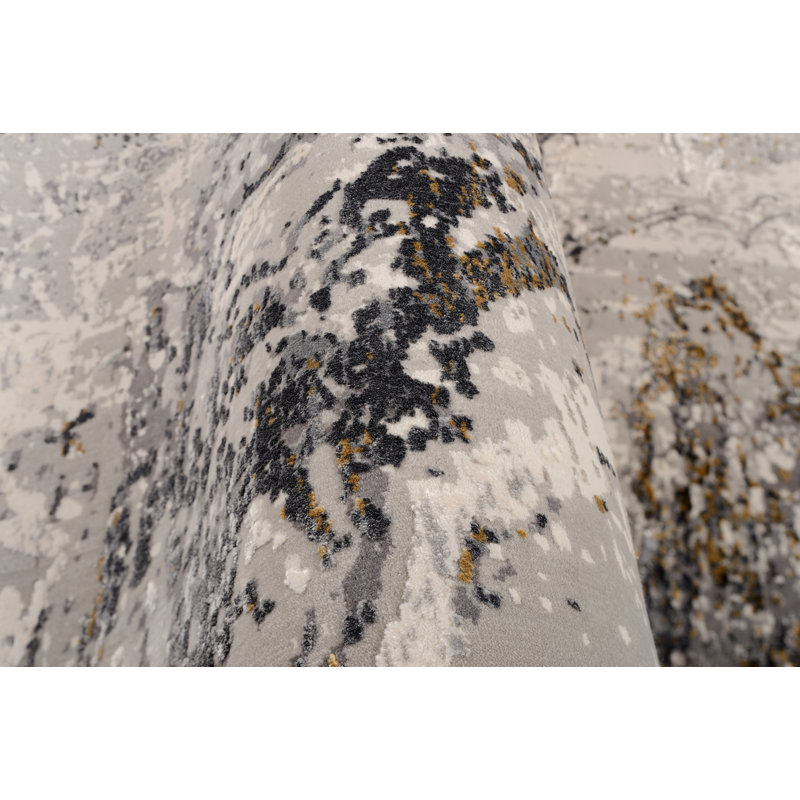 Lowry Abstract Hand Woven Area Rug, Round 160cm