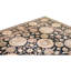 Tapis noir noué à la main de haute qualité