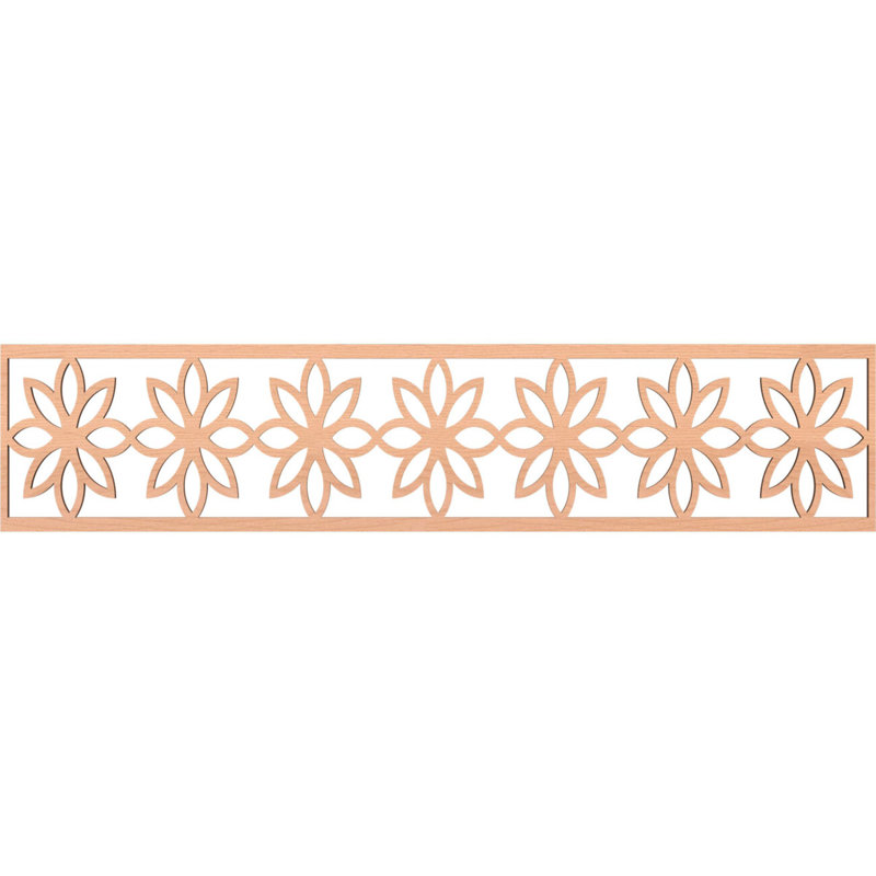 Moulure en aulne l 46 46 po x H 10 po x T 1/4 po, Aulne, H 10 po x l 46,75 po x P 0,25 po