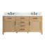 Grisella 72" Free Standing Double Bathroom Vanity with Quartz Top