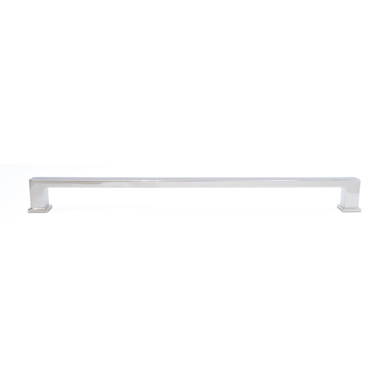 Chelsey 10" Center to Center Polished Nickel Bar Drawer Pull, 10", Polished Nickel