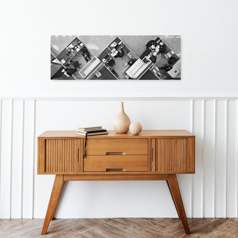 Art mural moderne géométrique moderne, H 36 po x l 12 po