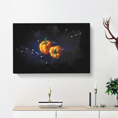 Orange Bell Peppers - Wrapped Canvas Painting