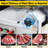 Meat Slicer, 550W Deli Slicer With 12.6" Carbon Steel Blade, Double-Motor Meat Slicer Machine With Adjustable Thickness