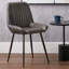 Mariners 52cm H Genuine Leather Upholstered Metal Upholstered Back Side Chair-139334623