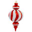 Ornements de Noël en forme de fleuron incassable de taille commerciale - 10 po - ensemble de 4-103688395
