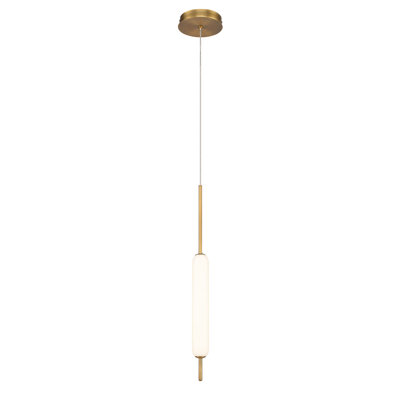 Luminaire suspendu cylindrique à 1 lumière DEL