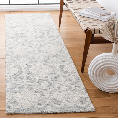 Alfkil Metro Hand Tufted Indian Wool And Cotton With Latex Damask Rug