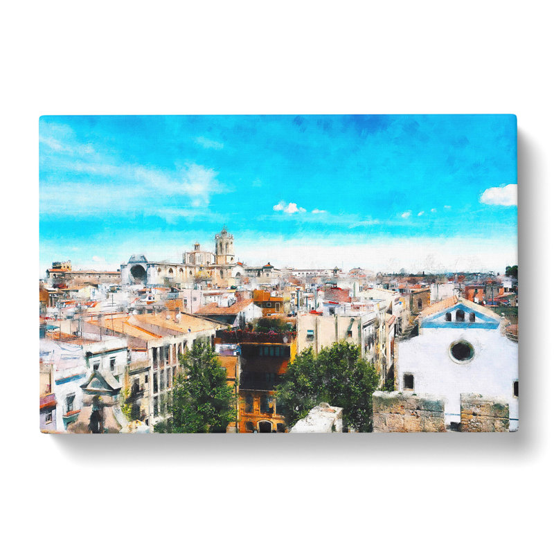 View Of Tarragona In Spain - Wrapped Canvas Painting, 35cm H x 50cm W x 3cm D